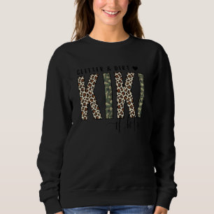 G und D Kiki von beiden Leopard Camouflage Muttert Sweatshirt
