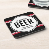 (G-Version) Funny Beer ist der Answer Untersetzer (Linke Seite)