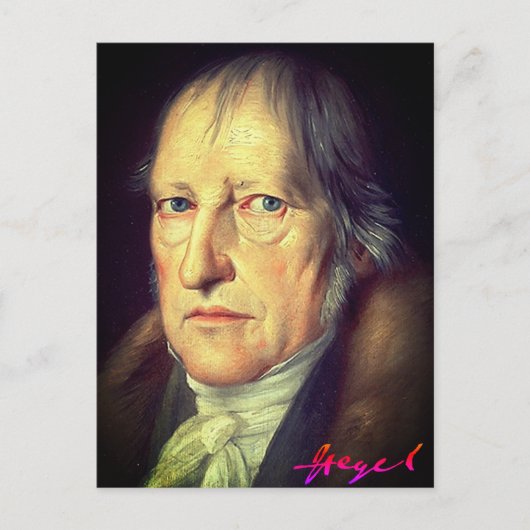 G. W. F. Hegel (Portrait 1831) Postkarte (Vorderseite)