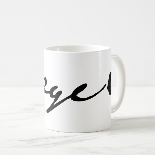 G. W. F. Hegel-Signatur Kaffeetasse (VorderseiteRechts)