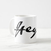 G. W. F. Hegel-Signatur Kaffeetasse (Vorderseite Links)