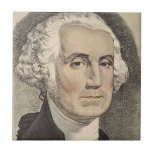 G Washington, Currier und Ives Fliese