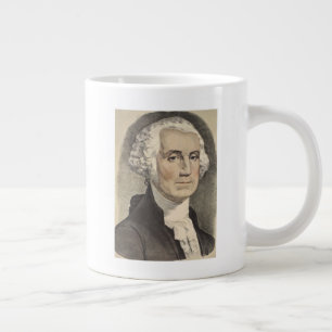 G Washington, Currier und Ives Jumbo-Tasse