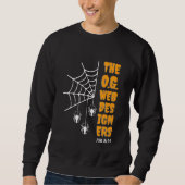 G. WEB DESIGNERS Spider Mens Christlich Halloween Sweatshirt (Vorderseite)