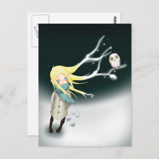 G Winterpostcard Postkarte (Vorne/Hinten)