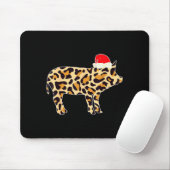 G With Santa Hat Family Matching Christmas Leopard Mousepad (Mit Mouse)