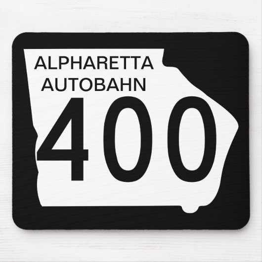 GA 400 "Alpharetta Autobahn" Mousepad (Vorne)