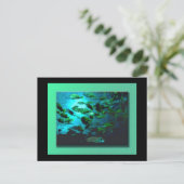 GA Aquarium Postkarte (Stehend Vorderseite)