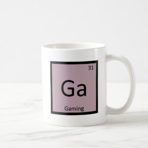 Ga - Gaming Spiele Chemie Periodensystem Symbol Kaffeetasse