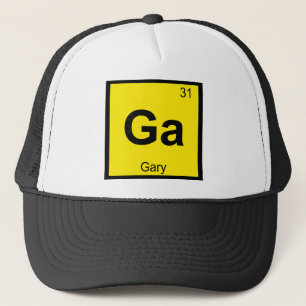 Ga - Gary Indiana Chemie Periodensystem Symbol Truckerkappe