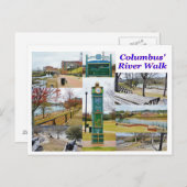 GA River Walk Postcard Postkarte (Vorne/Hinten)