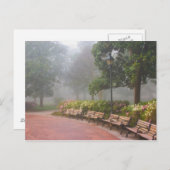 GA Savannah, Azaleen entlang Ziegelweg und Postkarte (Vorne/Hinten)