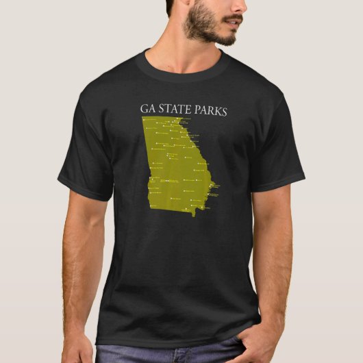 Ga Staat Parks Wearable Georgia Staat Park Checkli T-Shirt (Vorderseite)