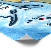 GA USA Map Poster (Ecke)