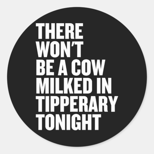 Gaa Tipperary Irish Hurling - Irland Tee Shirts Runder Aufkleber (Vorderseite)