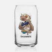 GAAMES! Gamer Sloth Eating Nachos in Underpants Dosenglas (Vorderseite)