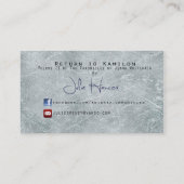 Gab Autorn-Visitenkarte in Auftrag Visitenkarte (Rückseite)