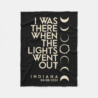 gab es in Indiana Total Solar Eclipse 2024 Fleecedecke