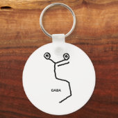 GABA Neurotransmitter Schlüsselanhänger (Vorderseite)