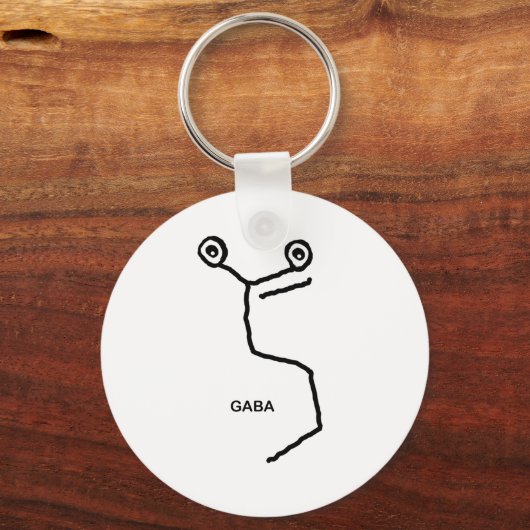 GABA Neurotransmitter Schlüsselanhänger (Vorderseite)