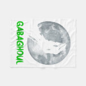 Gabaghoul Funny Hand Moon Bigfoot Santa Christmas Fleecedecke (Vorderseite (Horizontal))