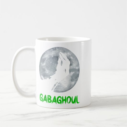 Gabaghoul Funny Hand Moon Bigfoot Santa Christmas  Kaffeetasse (Links)