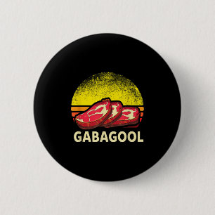 Gabagool Cacola Fleischliebhaber New Jersey Italie Button