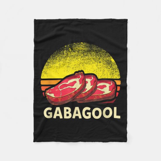 Gabagool Cacola Meat Lover New Jersey Italian Gift Fleecedecke (Vorderseite)
