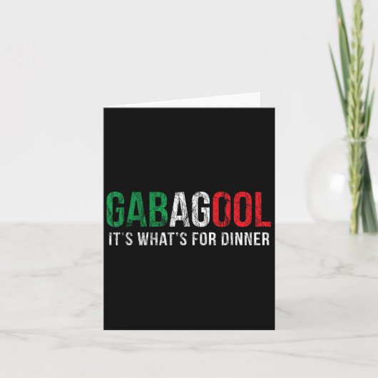 Gabagool Cacola Meat Lover New Jersey Italian Gift Karte (Vorderseite)