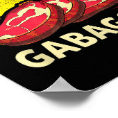 Gabagool Cacola Meat Lover New Jersey Italian Gift Poster (Ecke)