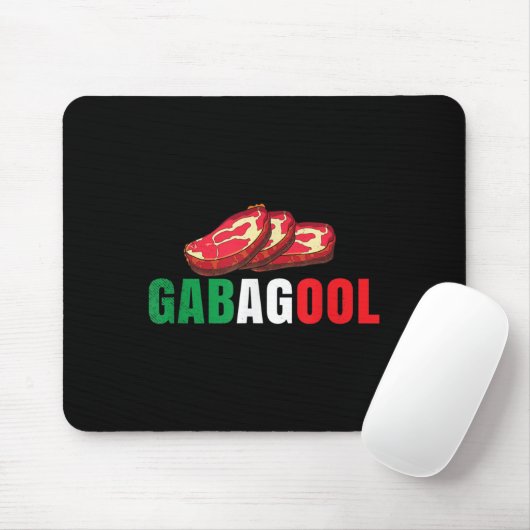 Gabagool Cacola Meat New Jersey Italian Pride Gift Mousepad (Mit Mouse)