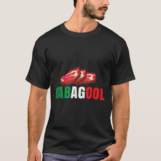 Gabagool Cacola Meat New Jersey Italian Pride Gift T-Shirt (Vorderseite)