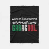 Gabagool Italienischer Stolz Funny Quotes Kolumbus Fleecedecke (Vorderseite)
