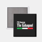 Gabagool Italy For Italians Cacola Nj New Jersey Magnet (Vorderseite/Rückseite)