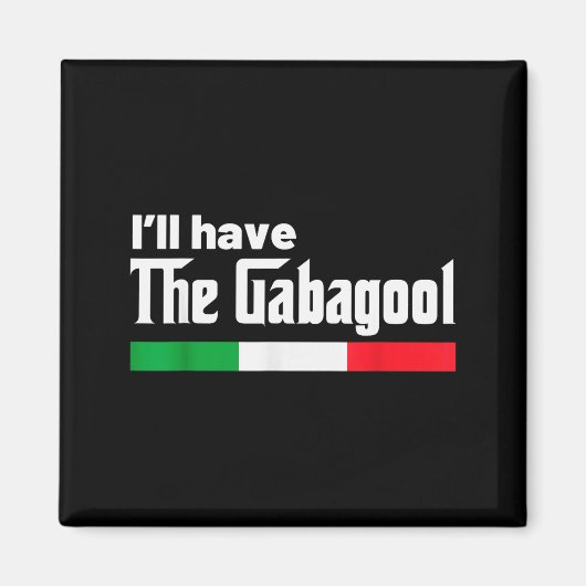 Gabagool Italy For Italians Cacola Nj New Jersey Magnet (Vorne)