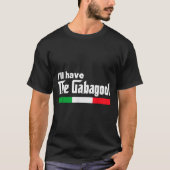Gabagool Italy For Italians Cacola Nj New Jersey  T-Shirt (Vorderseite)
