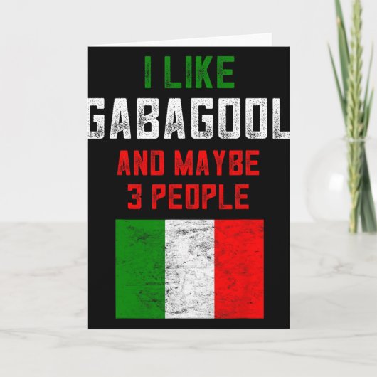 Gabagool Shirt Men New Jersey Meat Lover Italian C Karte (Vorderseite)