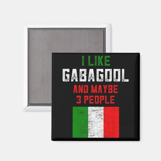 Gabagool Shirt Men New Jersey Meat Lover Italian C Magnet (Vorderseite/Rückseite)