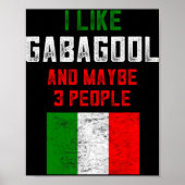 Gabagool Shirt Men New Jersey Meat Lover Italian C Poster (Vorne)
