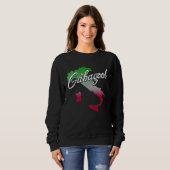 Gabagool with Italian Map with Italy Flag Colors Sweatshirt (Vorne ganz)