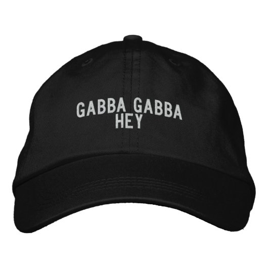 Gabba gabba hey bestickte kappe (Vorderseite)