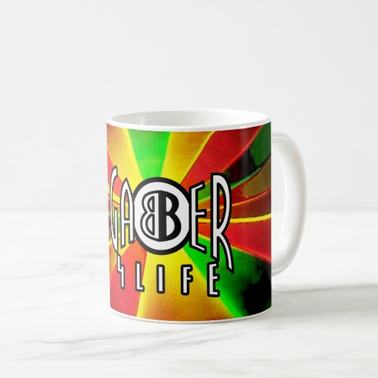 gabber4life laser mokken kaffeetasse (VorderseiteRechts)