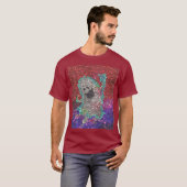 Gabbie das Geist Rot Mosaik T-Shirt (Vorne ganz)