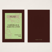 Gabby Favor Cards (Vorne & Hinten)