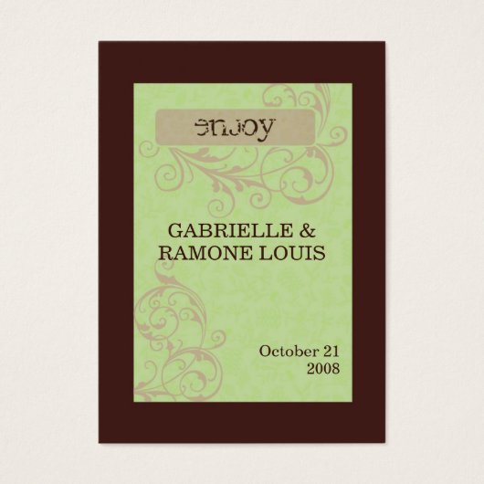 Gabby Favor Cards (Vorderseite)