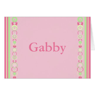 Gabby Modern Circles Name Card - 369