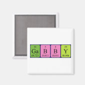 Gabby Periodenmagnet Magnet (Vorderseite/Rückseite)