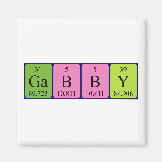 Gabby Periodenmagnet Magnet (Vorne)