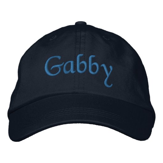 Gabby Personalisiert bestickte Baseball Cap Blue Baseballkappe (Vorderseite)
