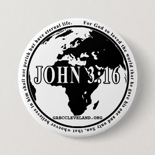 GABC John 3:16 Rundschreiben-Button Button (Vorderseite)